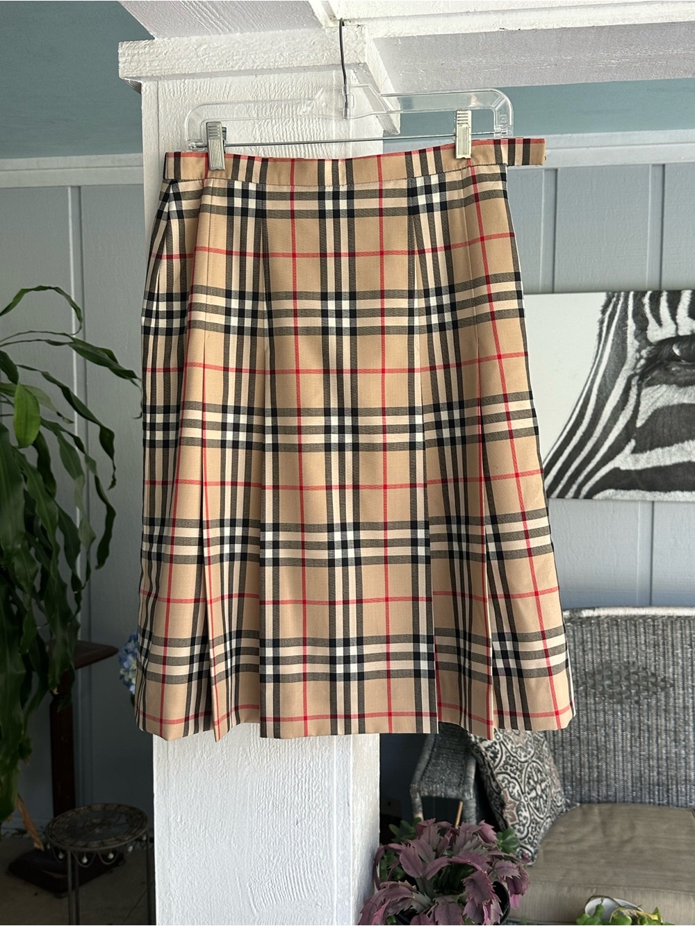 Burberry Nova Check Skirt - Wool - 28” Waist VINTAGE RARE SM / Size 6 EXCELLENT - Picture 12 of 13